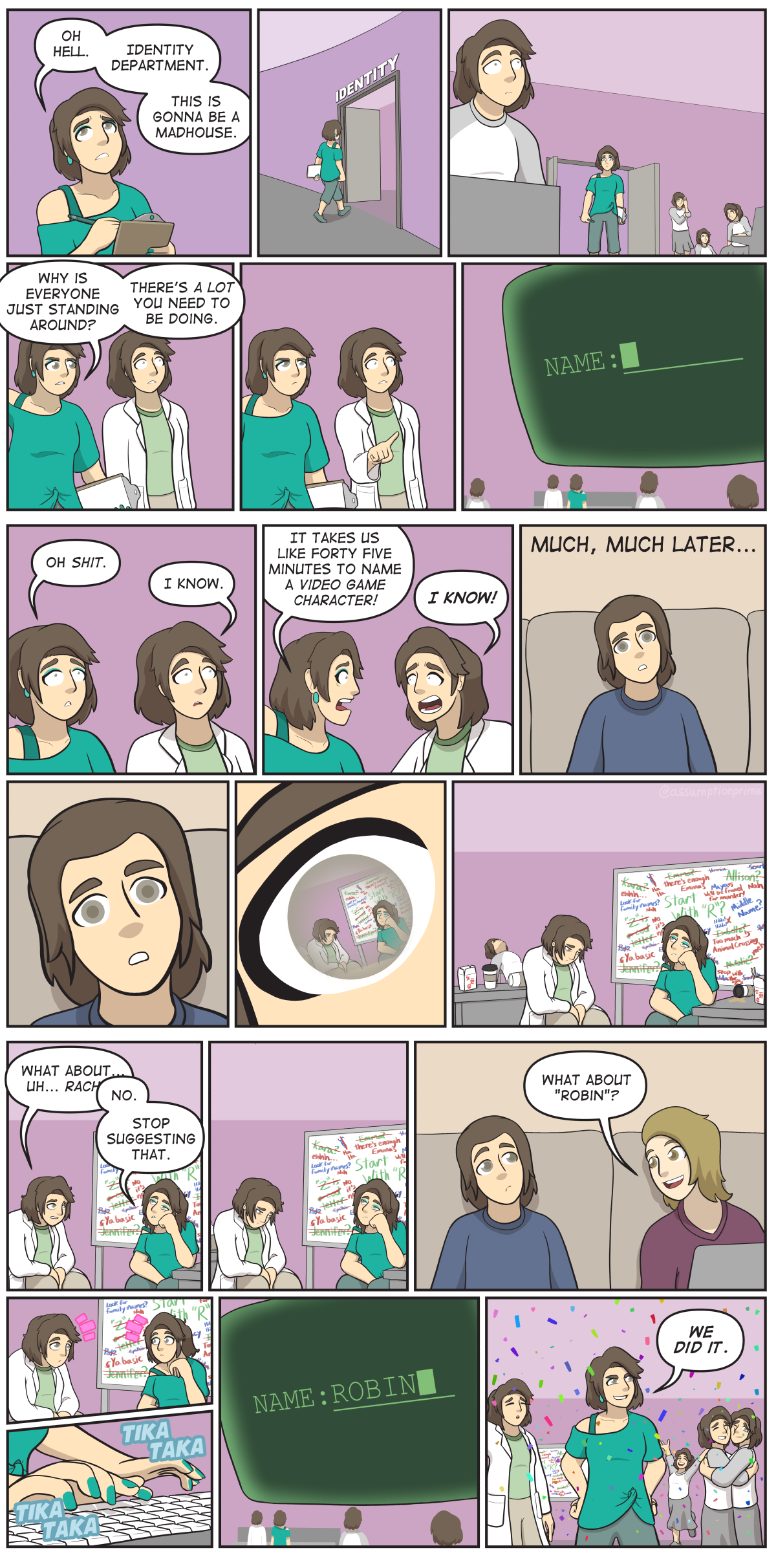 "Surely this is the hardest part of reorganizing my self concept."